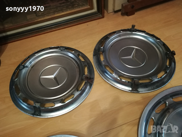 *МЕРЦЕДЕС РЕТРО ТАСОВЕ-4БР ИНОКС 1903240757, снимка 6 - Антикварни и старинни предмети - 44834264