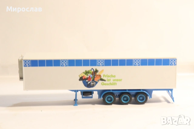 HERPA H0 1/87 ХЛАДИЛНО РЕМАРКЕ ВЛЕКАЧ КАМИОН МОДЕЛ
