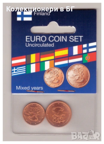 СЕТ С ДВЕ МОНЕТИ ОТ ФИНЛАНДИЯ /виж описанието/