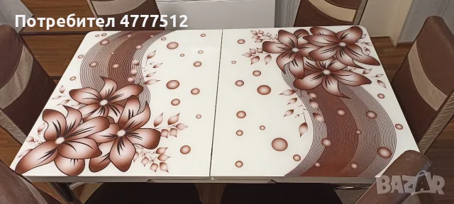 Трапезна маса с шест стола , снимка 3 - Маси - 55781290