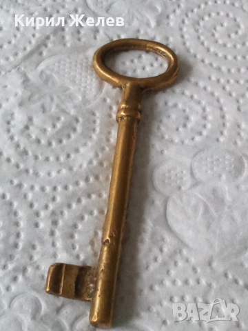 Стар рядък бронзов ключ 52527, снимка 7 - Антикварни и старинни предмети - 52580490