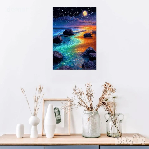 Страхотни пъзели за възрастни 300 части витраж плаж звездна нощ, снимка 3 - Пъзели - 53607034