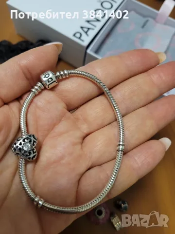 Гривна Pandora с талисмани, снимка 7 - Гривни - 55972268
