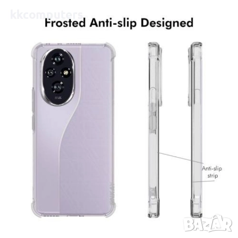 Honor 200 5G Удароустойчив ENKAY Силиконов Калъф и Протектор, снимка 4 - Калъфи, кейсове - 52834873