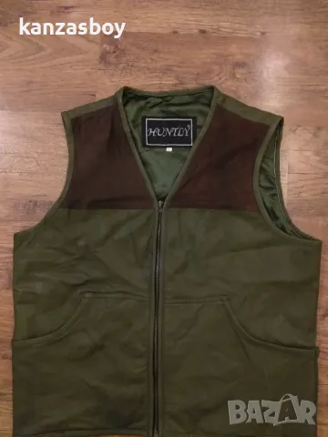 huntly mens lether vest - естествена кожа мъжки ловен елек 2ХЛ, снимка 4 - Други - 48436238