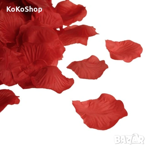 Листа от рози 300 броя - декоративни, текстилни леста от, снимка 2 - Декорация за дома - 53324503