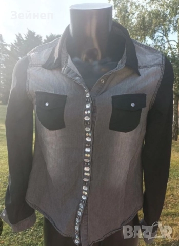 Дамска риза с шифон ръкави