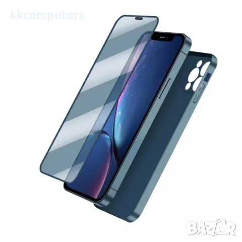 Комплект 360 Anti-shock протектор + калъф LUX /Лилива/ за iPhone 12 PRO MAX 6.7 Баркод : 3121722, снимка 2 - Фолия, протектори - 48898623