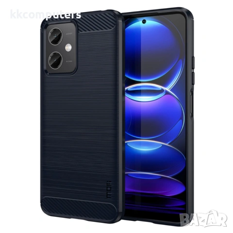 Xiaomi Redmi Note 12 5G / Poco X5 5G MOFI Carbon Fiber Калъф и Протектор, снимка 2 - Калъфи, кейсове - 53233770
