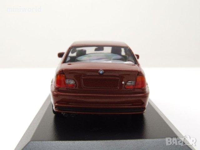 BMW 3er E46 Coupe 1999 - мащаб 1:43 на Maxichamps моделът е нов в PVC дисплей-кейс, снимка 6 - Колекции - 44475169
