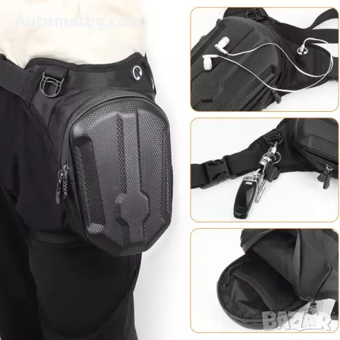 Мото раница Automat, Водоустойчива, Гумирана, 1001, Черен, снимка 3 - Аксесоари и консумативи - 49289080