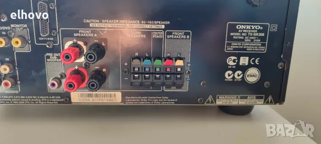 Ресивър Onkyo TX-SR308#1, снимка 10 - Ресийвъри, усилватели, смесителни пултове - 47418984