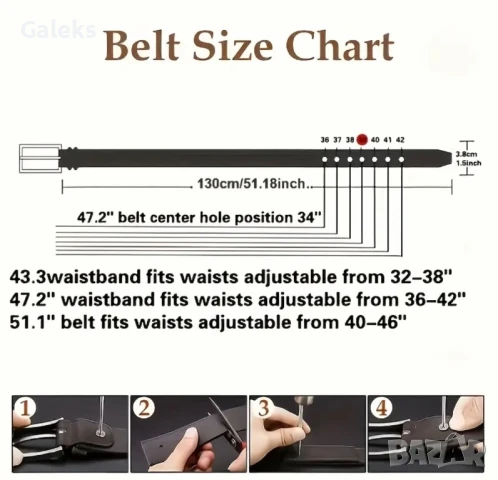 Истински* Мъжки спортни кожени колани DOOPAI" /Черна и Кафява върхова кожа!, снимка 16 - Колани - 50916539