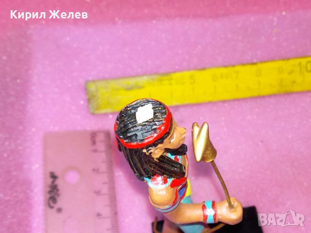 ДЕКОРАТИВНА ПОЛИРЕЗИНОВА ЕГИПЕТСКА СТАТУЕТКА ФИГУРКА с МИТОЛОГИЧНА ТЕМАТИКА СУВЕНИР ЕГИПЕТ 42898, снимка 3 - Статуетки - 44312415