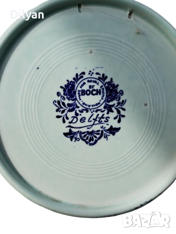 Стара чиния Delft, снимка 2 - Антикварни и старинни предмети - 52343667