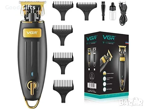 Машинка за подстригване VGR V-192 – 2000mAh, до 300 мин. работа, 6 приставки