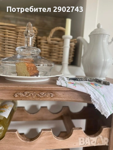 Дървена поставка за вино!, снимка 3 - Антикварни и старинни предмети - 53719465