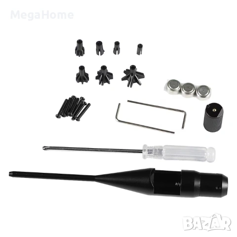 Универсален лазерен колиматор от 22 до 50 калибър, червен лазер, снимка 4 - Оборудване и аксесоари за оръжия - 53184340