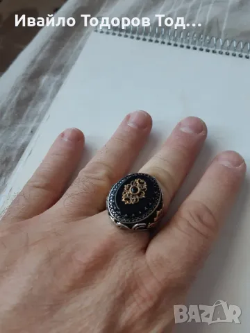 Бутиков сребърен масивен пръстен ювелирна изработка