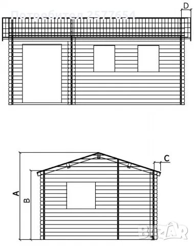 Сглобяеми дървени преместваеми къщи масив 22м2 - дървени бунгала масив, снимка 5 - Строителни материали - 44197306