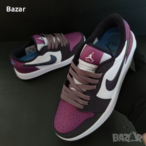 Nike Air Jordan 1 Low Purple Golf Hameleon Logo Нови Обувки Размер 39 Кецове Маратонки , снимка 4 - Маратонки - 41087494