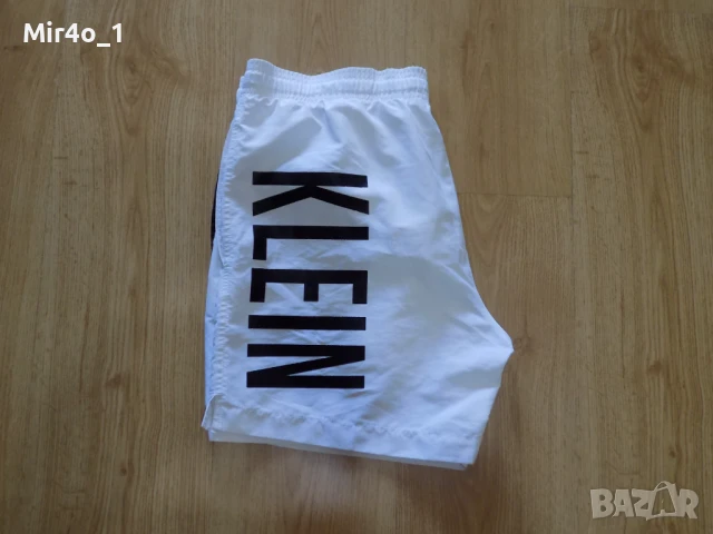 къси панталони calvin klein шорти гащета бански екип плажни летни оригинални мъжки бели S, снимка 5 - Спортни дрехи, екипи - 51338789