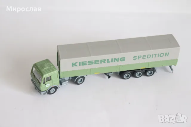 HERPA H0 1/87 MERCEDES BENZ КАМИОН МОДЕЛ ТИР КОЛИЧКА, снимка 3 - Колекции - 49873156