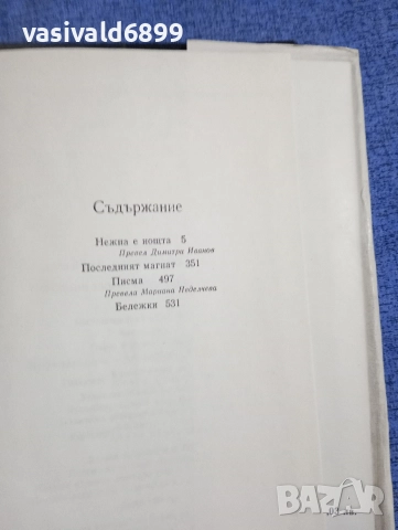 Франсис Фицджералд - избрано том 3, снимка 6 - Художествена литература - 52634424