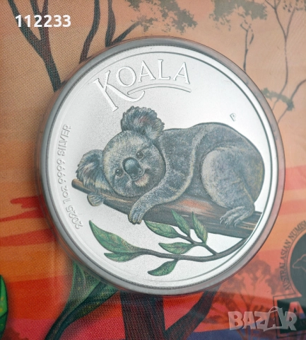 Рядка Коала ANDA сребърна унция монета, снимка 2 - Нумизматика и бонистика - 49790697