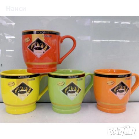 Порцеланова чаша за чай и кафе, 200ml, цветни варианти, снимка 4 - Чаши - 44200394