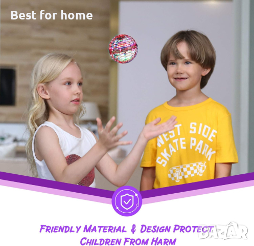 LED летяща топка Flynova Pro, Акумулаторна с USB, Червена Синя, снимка 9 - Влакчета, самолети, хеликоптери - 44781987