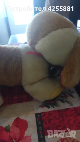 Плюшено кученце с камбанка, снимка 3 - Плюшени играчки - 48331360