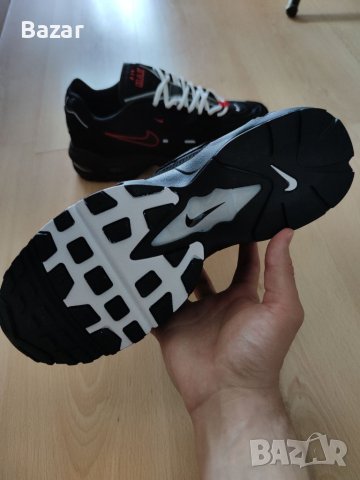 Nike Air Max 96 II Нови Оригинални Мъжки Обувки Кецове Маратонки Размер 44 Номер 28см Стелка Черни, снимка 4 - Маратонки - 41421394