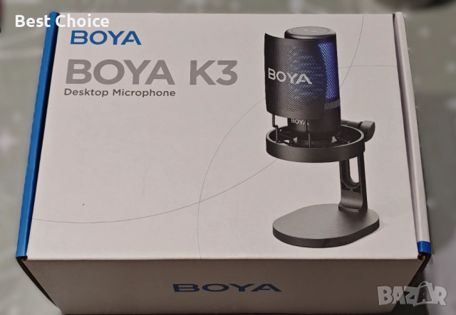 Настолен кондензаторен USB микрофон Boya K3