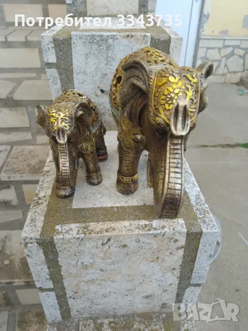 Комплект 2бр.слонове с вдигнат нагоре хобот.