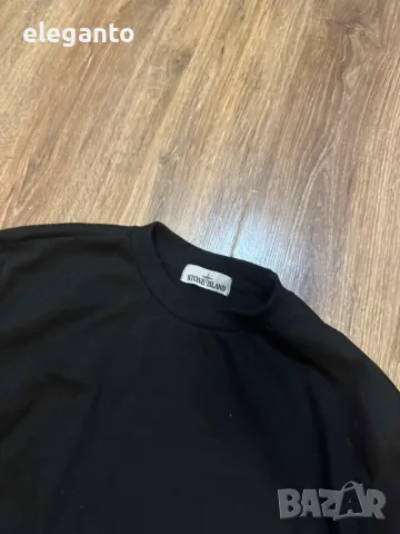 Мъжки суичър Stone Island  Crew Neck Black Sweater Y2K  , L размер , снимка 5 - Спортни дрехи, екипи - 50300079