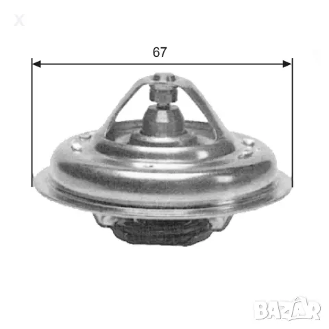 614387100 BEHR ТЕРМОСТАТ 85°C 2.1 D 12V, 2.1 D, 1.8 TD, CITROEN XM I / PEUGEOT 605 / PEUGEOT 309 II