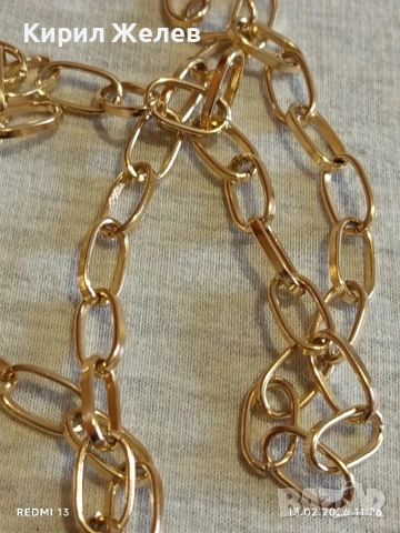 Дълго златисто колие с ресни Арт бижу майсторска изработка 51923, снимка 4 - Колиета, медальони, синджири - 53463702