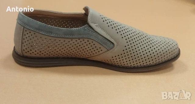 Мъжки летни обувки бежови 1288, снимка 2 - Ежедневни обувки - 51130120