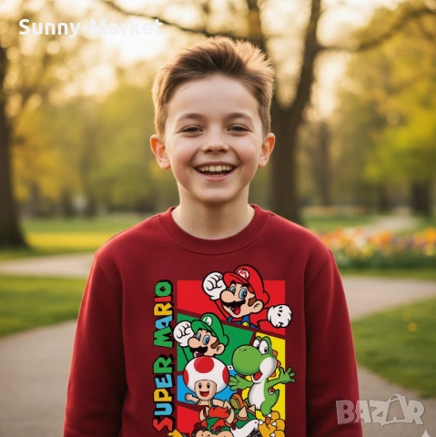 SUPER MARIO детски блузи и тениски Супер МАРИО, снимка 9 - Детски Блузи и туники - 53584403