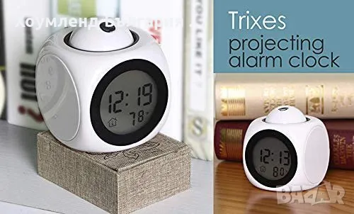 Страхотен дигитален LCD часовник и термометър с холограмна прожекция, снимка 10 - Други - 50272569