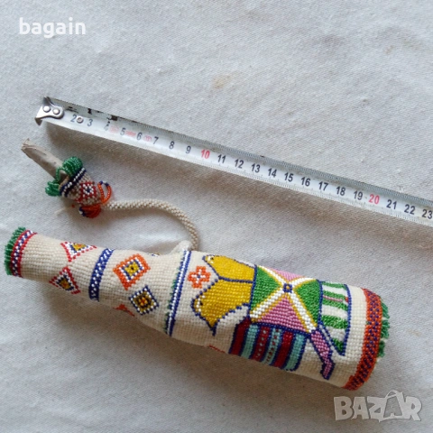 Шише от мъниста., снимка 5 - Антикварни и старинни предмети - 53843343