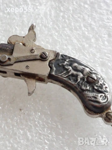 Миниатюрни сребърни пистолети-сребро 900/цена за трите 500 еу., снимка 7 - Антикварни и старинни предмети - 53012458