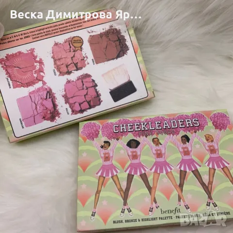 Руж за лице 5 цвята в палитра HZS121, снимка 3 - Декоративна козметика - 48347816