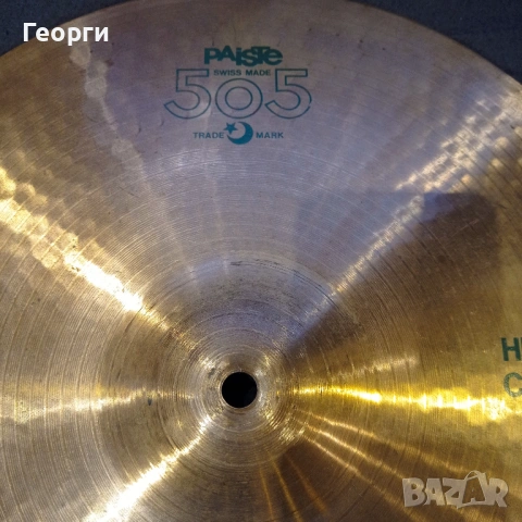 Чинели Paiste 505 Crash 16", HiHat 14", Ride 20", снимка 2 - Ударни инструменти - 53269409
