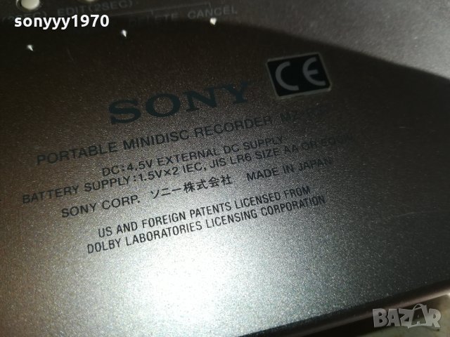 SONY MINIDISC RECORDER-JAPAN 0303221623, снимка 9 - Радиокасетофони, транзистори - 35981508