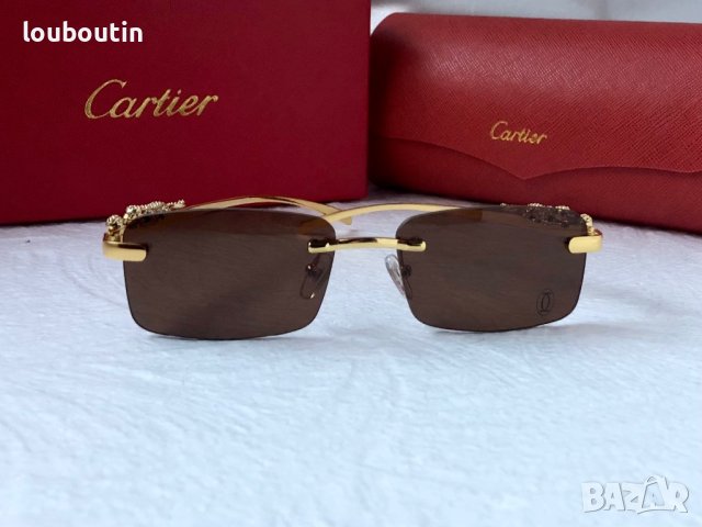 Cartier висок клас слънчеви очила Мъжки Дамски слънчеви 4 цвята, снимка 10 - Слънчеви и диоптрични очила - 41958221