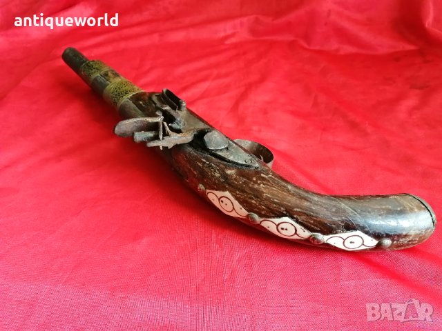 Стар Кремъчен Пищов , Пистолет, Кремъклия, снимка 3 - Антикварни и старинни предмети - 41882276