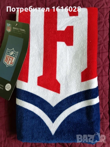 Нова голяма плажна кърпа NFL., снимка 2 - Хавлиени кърпи - 45159652