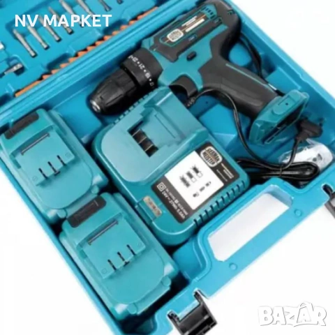 Акумулаторен Винтоверт с две батерии и аксесоари , снимка 5 - Винтоверти - 53836528
